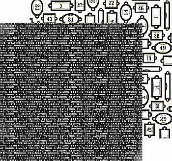 Бумага 30*30 Words CB-HA18007