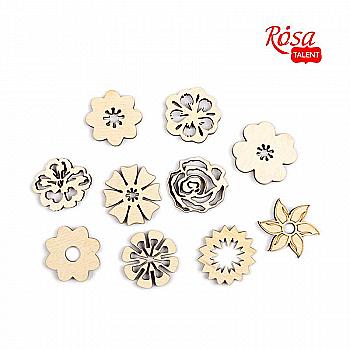 Міні-заготовка Квіти, фанера, 1 шт, Rosa Talent (10)