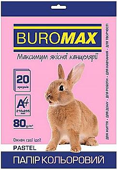 Бумага А4 20 л, 80 г/м2 Pastel розовый, BM.2721220-10 Бумага А4 20 л, 80 г/м2 Pastel розовый, BM.2721220-10