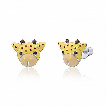 Сережки "Жираф", помаранчевий, 219554300620 Сережки "Жираф", помаранчевий, 219554300620