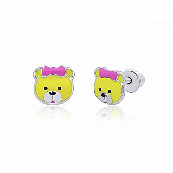 Сережки "Мiмiшка", рожевий, 210559800611 Сережки "Мiмiшка", рожевий, 210559800611