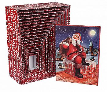 Подарункова коробка новорічна №12, 74-1015