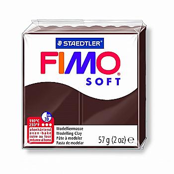 Пластика Soft, Шоколадна, 57г, Fimo Пластика Soft, Шоколадна, 57г, Fimo
