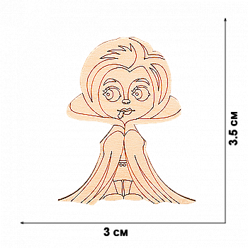 Набір заготівок дерев`яних (5 шт.+магніт. стрічка), FLC-358