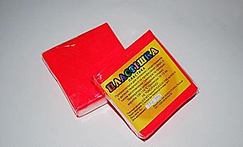 Пластика "Пластишка", красный флуоресцентный 0,075 кг, 0204 Пластика "Пластишка", красный флуоресцентный 0,075 кг, 0204