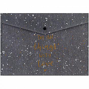 Папка на кнопці А5+, Shade Gray, 1496-13-A