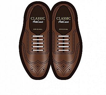 Силіконові антишнурки AntiLaces Classic, 30 мм, 10 шт, білі