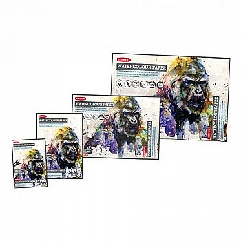 Склейка для акварели А3, 12 л, белая гладкая бумага, Derwent