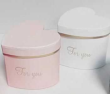 Подарункова коробка Серце, W6880 WHITE