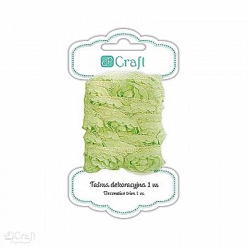 Стрічка декоративна лаймова 1 м, DPTA-006 DpCraft Стрічка декоративна лаймова 1 м, DPTA-006 DpCraft