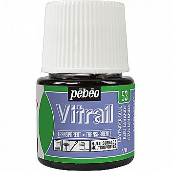 Фарба лакова по склу та металу Vitrail 45 мл прозора, блакитна лаванда, 50053 ТМ "Pebeo" Фарба лакова по склу та металу Vitrail 45 мл прозора, блакитна лаванда, 50053 ТМ "Pebeo"