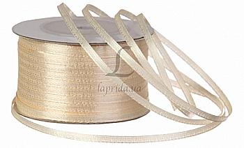 Стрічка атлас 3 мм-91 м, 02 беж