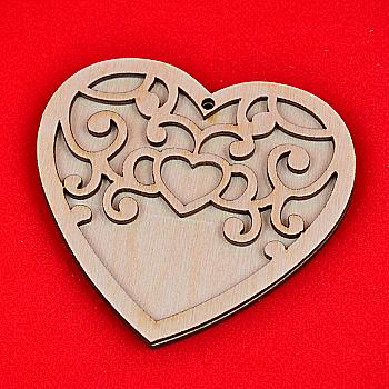 Фигура из фанеры "Сердце объемное", 11*10 см, 741939