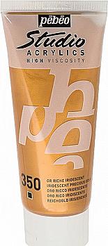 Краска акриловая "Studio" 100 мл Золото темное, 837350 Краска акриловая "Studio" 100 мл Золото темное, 837350