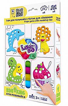 Набір тіста для ліплення "Edu kids", Ігри для пальчиків 7, 41048 Набір тіста для ліплення "Edu kids", Ігри для пальчиків 7, 41048