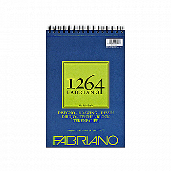 Альбом на спіралі для рисунку 1264 А4, 180г/м2, 50 л., Fabriano Альбом на спіралі для рисунку 1264 А4, 180г/м2, 50 л., Fabriano