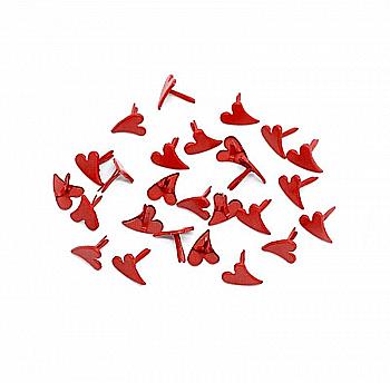 Набор брадсив фигурных Сердце, 1,2 см, 10 шт