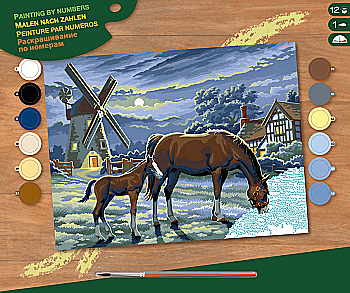 Набір для творчості Sequin Art Painting by numbers Senior Вечірні пасовища, SA0429 Набір для творчості Sequin Art Painting by numbers Senior Вечірні пасовища, SA0429