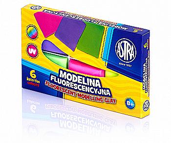 Моделін флуоресцентний 6 кол. 83911902, 1/24 Astra Моделін флуоресцентний 6 кол. 83911902, 1/24 Astra