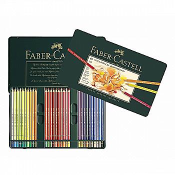 Набір кольорових олівців Polychromos 60 кол. в метал. коробці, 110060 Faber-Castell Набір кольорових олівців Polychromos 60 кол. в метал. коробці, 110060 Faber-Castell