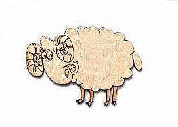 Заготівка-магніт дерев`яна "Баран Буц" 85*60 мм, ZS035 Заготівка-магніт дерев`яна "Баран Буц" 85*60 мм, ZS035