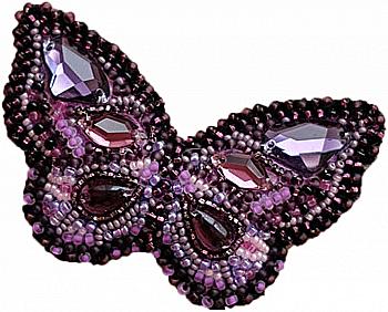 Набір для вишивки бісером прикраси "Ліловий помах", AD-033 Набір для вишивки бісером прикраси "Ліловий помах", AD-033