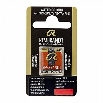 Краска акварельная Rembrandt 229 Хинакридон оранжевый, кювета, Royal Talens Краска акварельная Rembrandt 229 Хинакридон оранжевый, кювета, Royal Talens