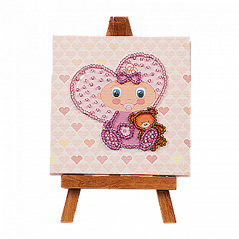 Набор для вышивания бисером с мольбертом, FLMD-008