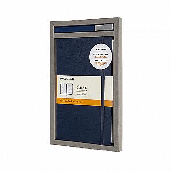 Набор подарочный, Блокнот Сапфир средний + ручка, Moleskine, BUNDVLGB20 Набор подарочный, Блокнот Сапфир средний + ручка, Moleskine, BUNDVLGB20
