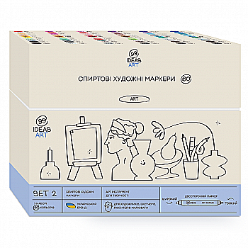 Набор маркеров Set 2, 60 шт., idea1-am/60set2, 99IDEAS Набор маркеров Set 2, 60 шт., idea1-am/60set2, 99IDEAS