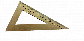 Трикутник дерев’яний, 22 см, 60*90*30 Міцар 103019