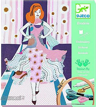 Художественный комплект вышивание"Неделя моды" DJECO, DJ09845