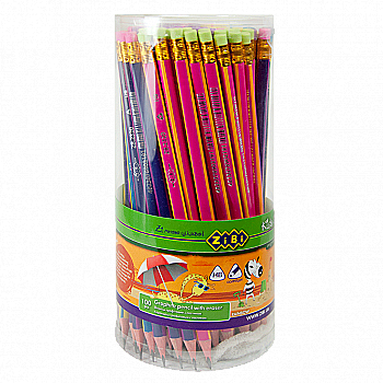 Олівець графітний HB Rainbow з гумкою (туба), ZB.2320 Олівець графітний HB Rainbow з гумкою (туба), ZB.2320