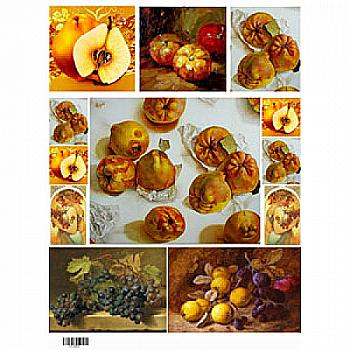 Декупажна карта 29,5*42 Осінь. Айва