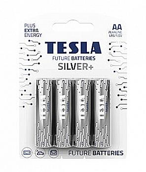 Батарейка TESLA LR06 AA SILVER+ щелочная (4 шт/бл.) цена за бл. Батарейка TESLA LR06 AA SILVER+ щелочная (4 шт/бл.) цена за бл.