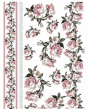 Карта декупажна A4 Троянди, квіти, візерунки, фон, 40 г/м², S 024