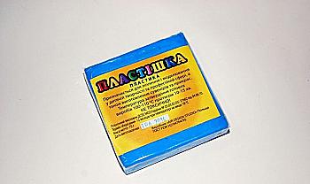 Пластика "Пластишка", голубой циан 0,075 кг, 0115 Пластика "Пластишка", голубой циан 0,075 кг, 0115