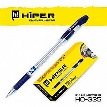 Ручка масляна Hiper Max Writer HO-335 2500м 0,7мм синя Ручка масляна Hiper Max Writer HO-335 2500м 0,7мм синя