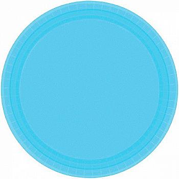 Тарелка бумажная Голубая, 17 см 8 ед, 1502-3151