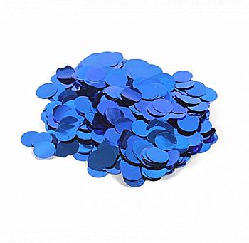 Конфетти кружочки, 23 мм, 25 г, сині, полипропилен, 021380