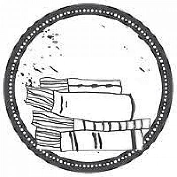 Штамп дерев`яний d=3,5 см Книги, WE8007 ТМ "Woodies"