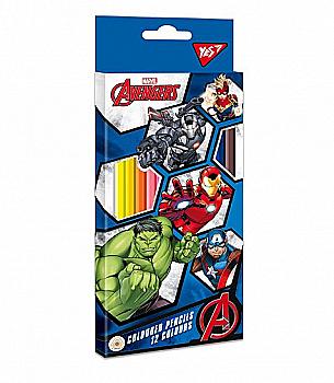 Карандаши YES 12 цв. "Marvel", 290589 Карандаши YES 12 цв. "Marvel", 290589