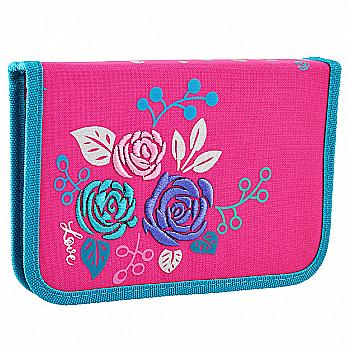 Пенал жесткий одинарный без клап. HP-02 "Lovely roses", 20,5*14*3,2, 532145 Пенал жесткий одинарный без клап. HP-02 "Lovely roses", 20,5*14*3,2, 532145