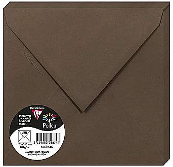 Конверт декоративный Pollen 165*165 мм (120 г), Taupe brown/Серо-коричневый, 5874C Конверт декоративный Pollen 165*165 мм (120 г), Taupe brown/Серо-коричневый, 5874C