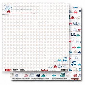 Бумага для скрапбукинга 30,5*30,5 см Зайка Ми Малыши Би-би, SCB220607305
