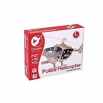Игрушка деревянная Classic World "Конструктор Вертолет", 3802