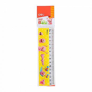 Линейка Deli EG01002 микс Bumpees 15 см, пласт (70645) Линейка Deli EG01002 микс Bumpees 15 см, пласт (70645)