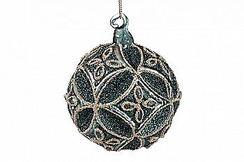 Куля ялинкова 8 см, морський зелений, 118-749