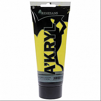 Краска акриловая Ренесанс 4 Бриллиантовый желтый, 125 мл Краска акриловая Ренесанс 4 Бриллиантовый желтый, 125 мл