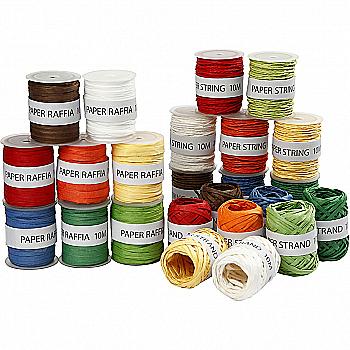 Лента бумажная декоративная 10 м (3 дизайна), цвета в ассортименте, 50325 ТМ "Creativ Company"